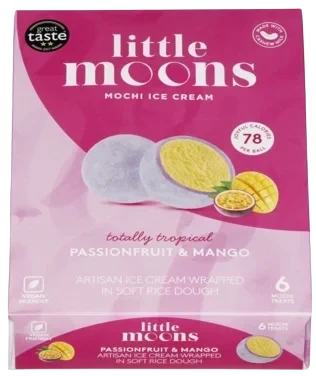 Little Moons Vegan Pasjonsfrukt & Mango Iskrem Mochi 6 stk, 192 g