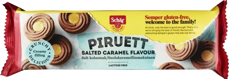 Piruett Salted Caramel glutenfri Schär