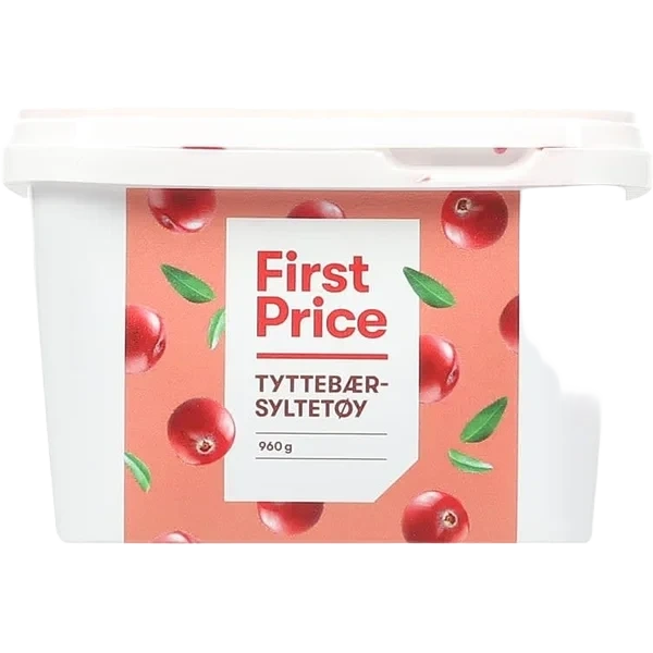 Tyttebærsyltetøy 960g First Price
