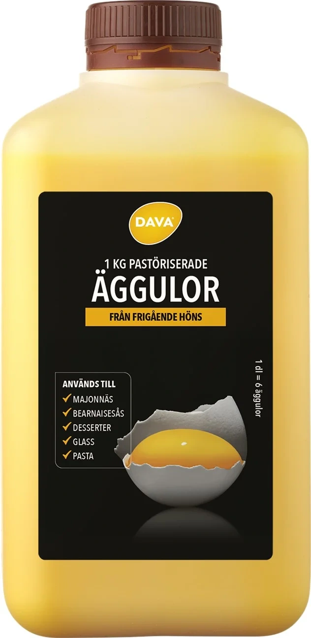 Äggula frigående inne EU 1kg DUNK
