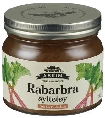 Rabarbrasyltetøy 370g Askim Frukt og Bærpresseri