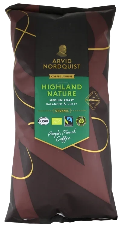Kaffe highland nature filterm økol.&fairtrade   1kg