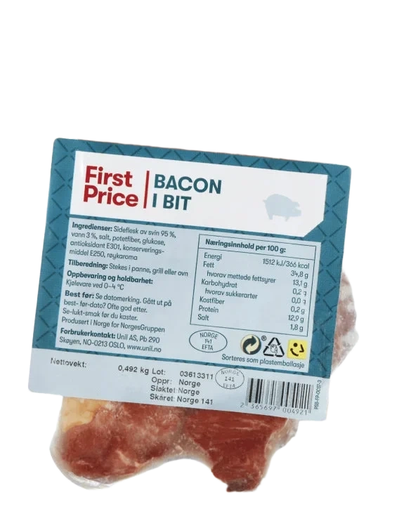 Bacon i Bit Ca400g First Price