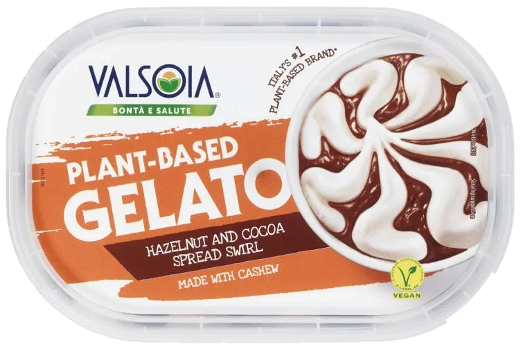 Gelato Hasselnøtt&Sjoko 400ml Valsoia