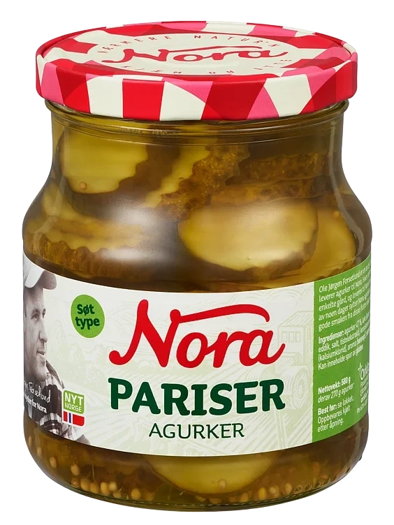 Pariseragurk  580g