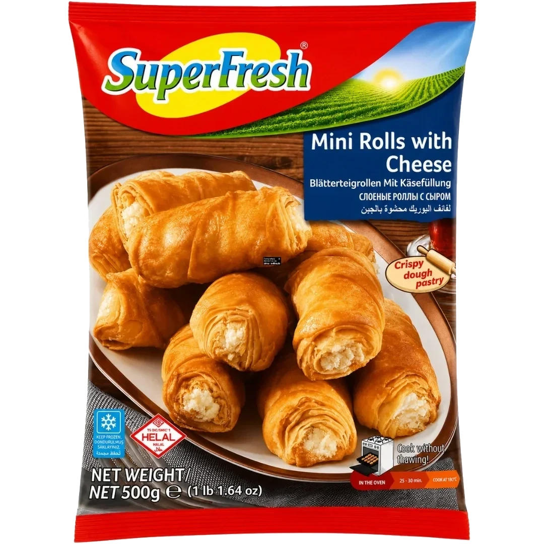 Superfresh Mini Roll Pastry med Ost 500g