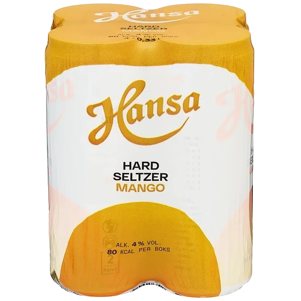 Hansa Hard Seltzer Mango 0,33lx4 boks