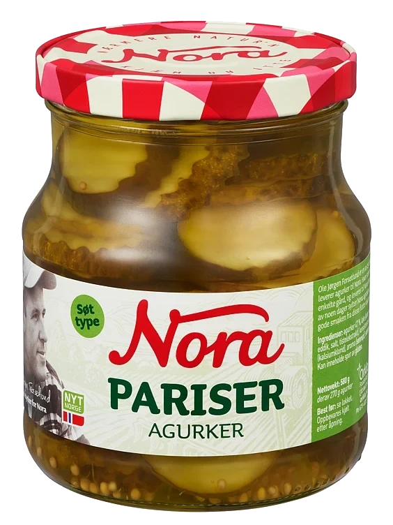 Pariseragurk  580g