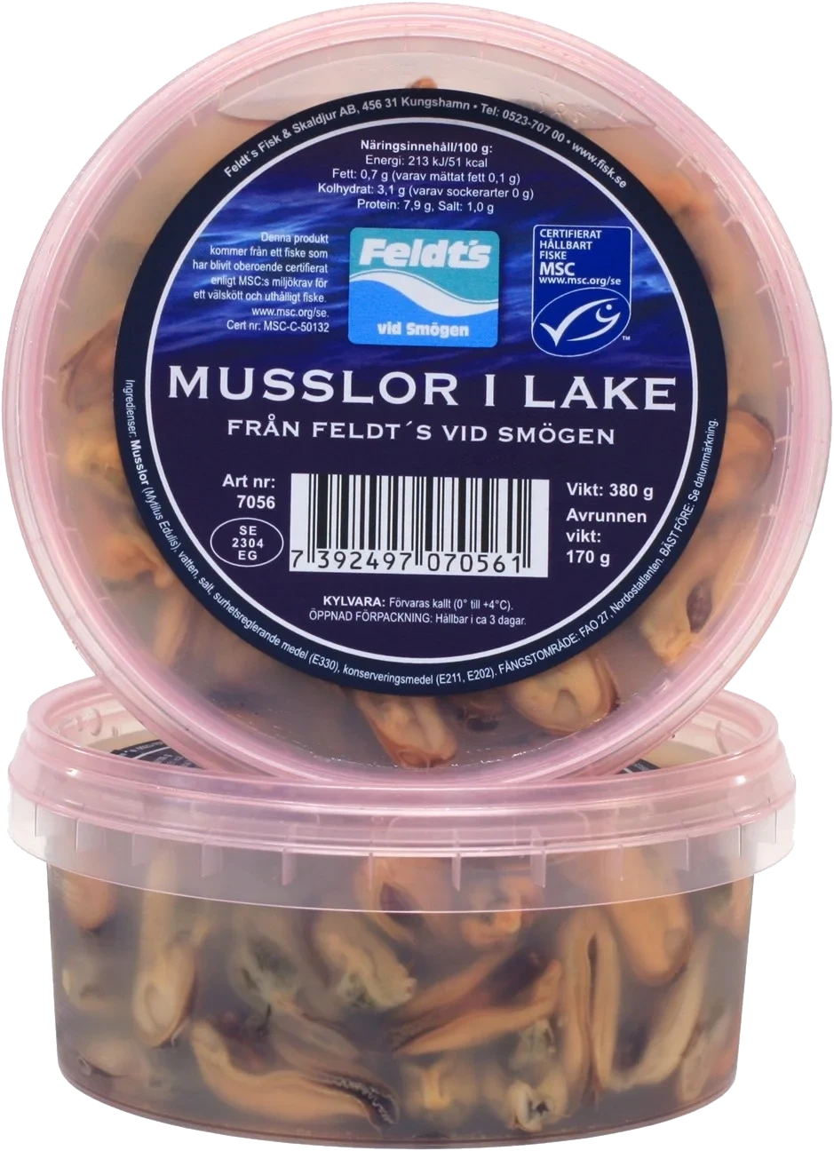 Musslor i lake, (MSC)