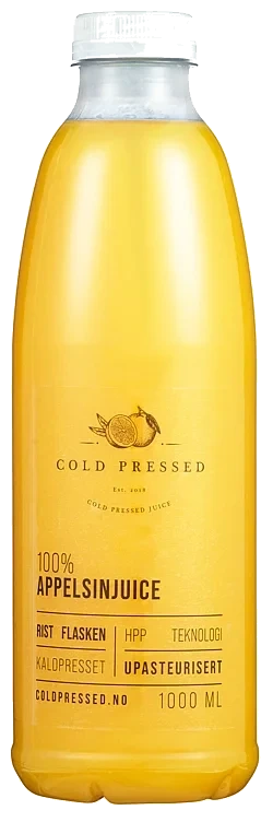 Kaldpresset juice 100% appelsin  1l