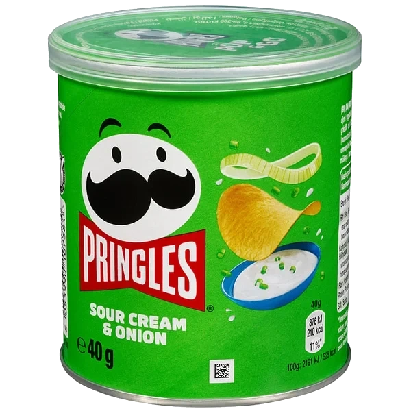 Pringles Sour Cream&onion 40g Eske 12stk