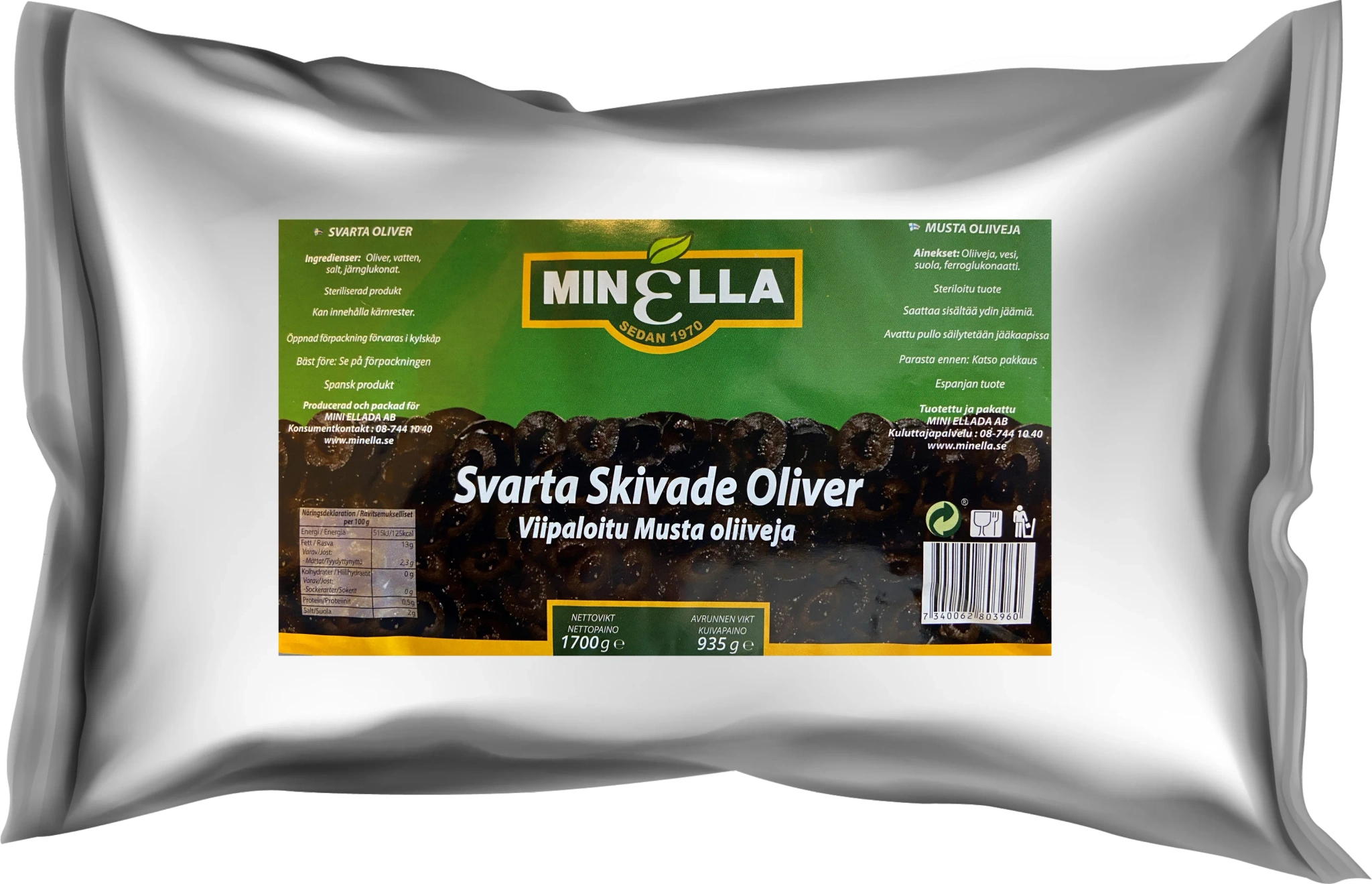 Oliver svarta skivade