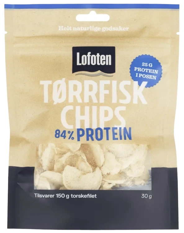 Tørrfiskchips 30g Lofoten