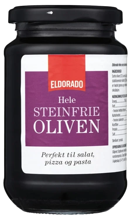 Oliven Sort u/sten 330g Eldorado