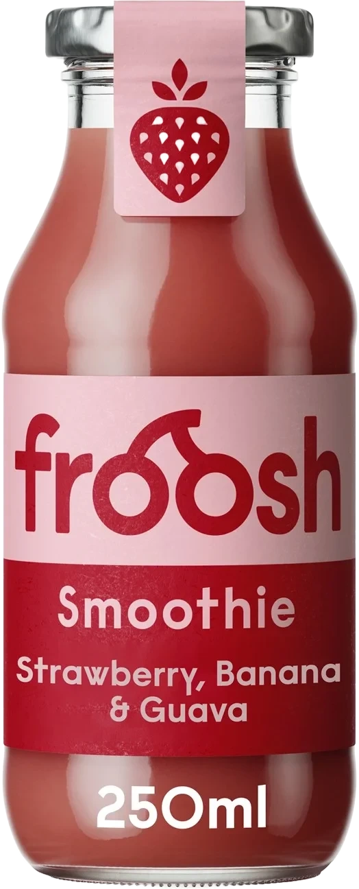 Froosh Smoothie jordbær, banan & guava