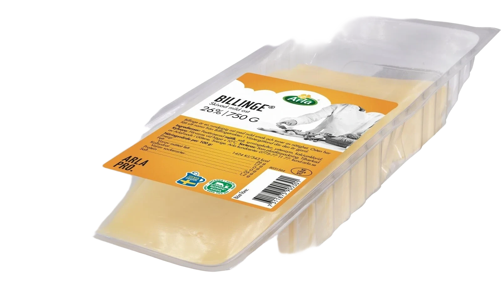 Billinge skivad ost 26%
