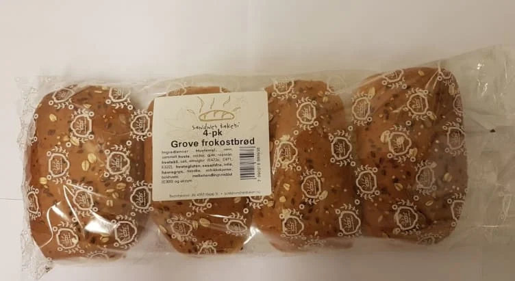 Frokostbrød Grove 4pk Emball Sandnes Bakeri