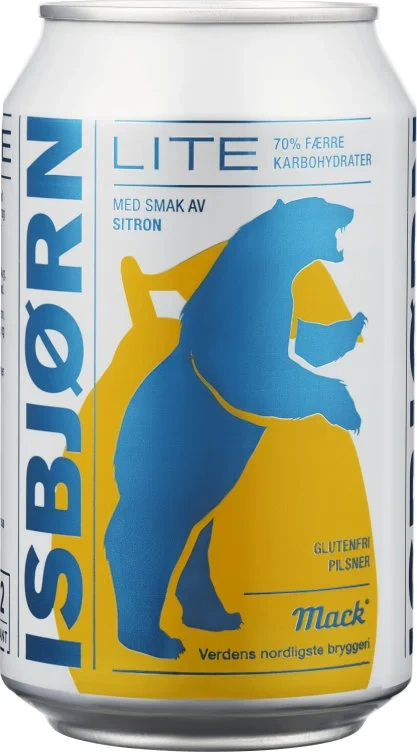 Mack Isbjørn Lite Sitron 0,33l boks