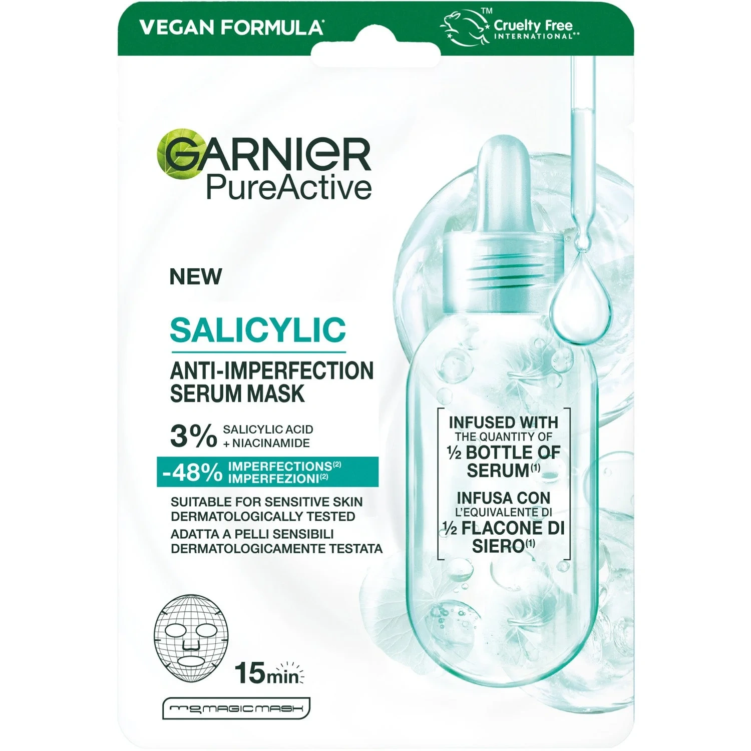 Garnier PureActive Salicylic Anti-imperfection Serum Mask