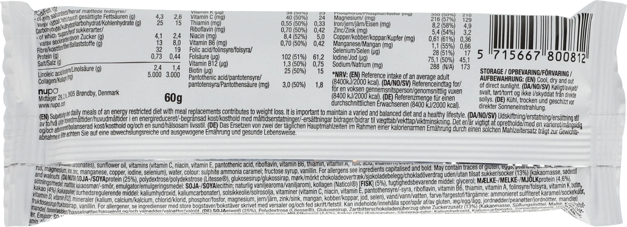Nupo One Meal Bar Chocolate