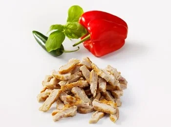 KYCKLINGKÖTT, STEKT, STRIMLAT