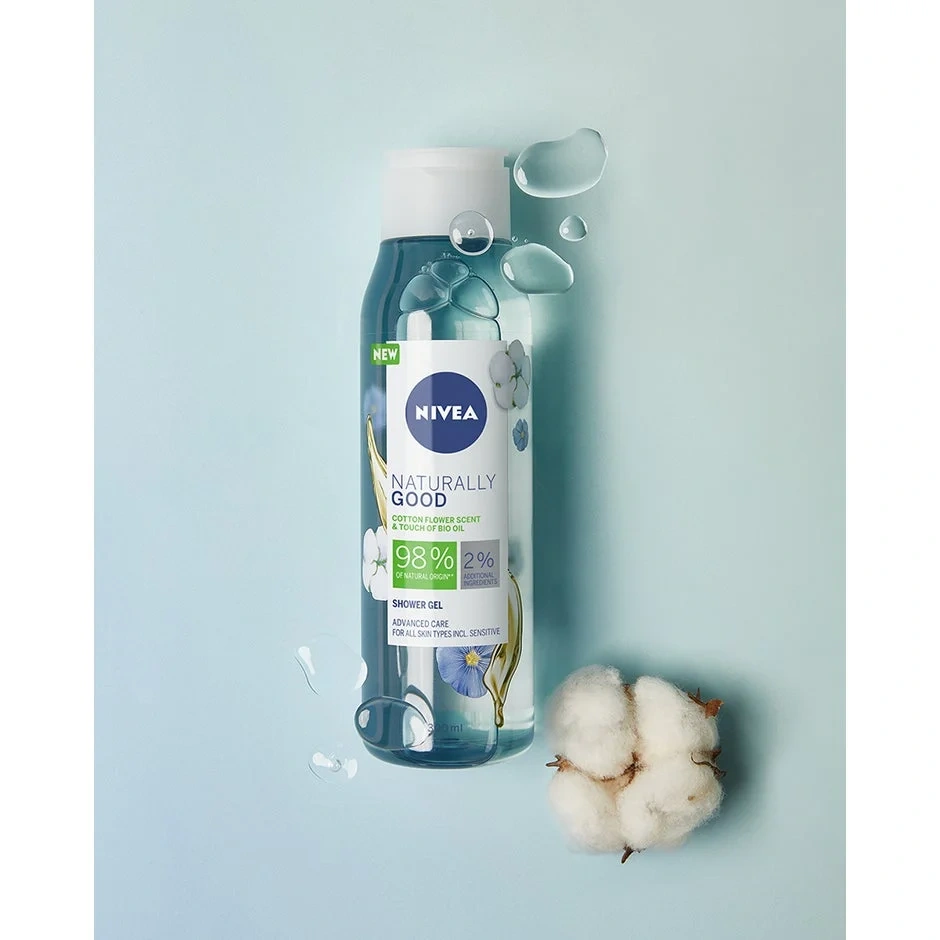 Nivea Shower Naturally Good Cotton Flower 300ml