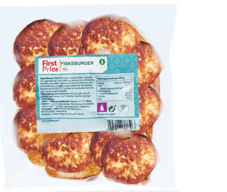 Fiskeburger 50% 1kg First Price