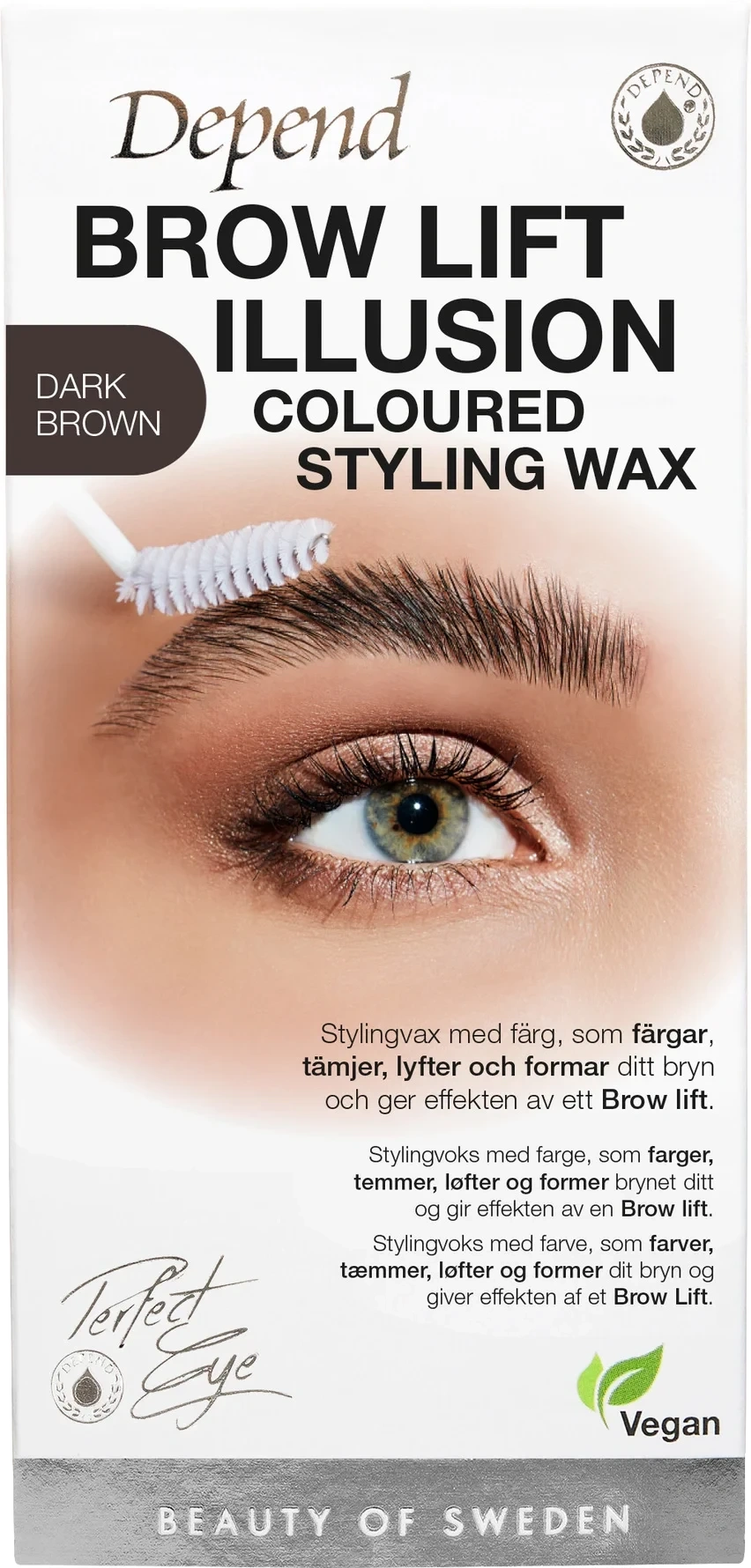 Depend Perfect Eye Brow Illusion Wax Dark Brown