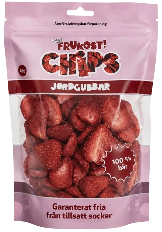 GODTESJUK AS Frukost Jordgubbschips