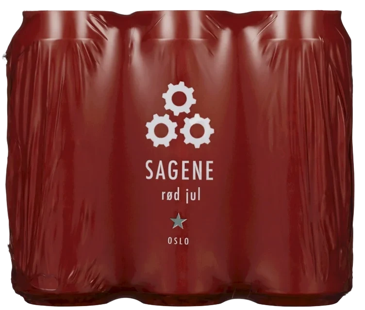 Sagene Rød Jul 0,5lx6 boks