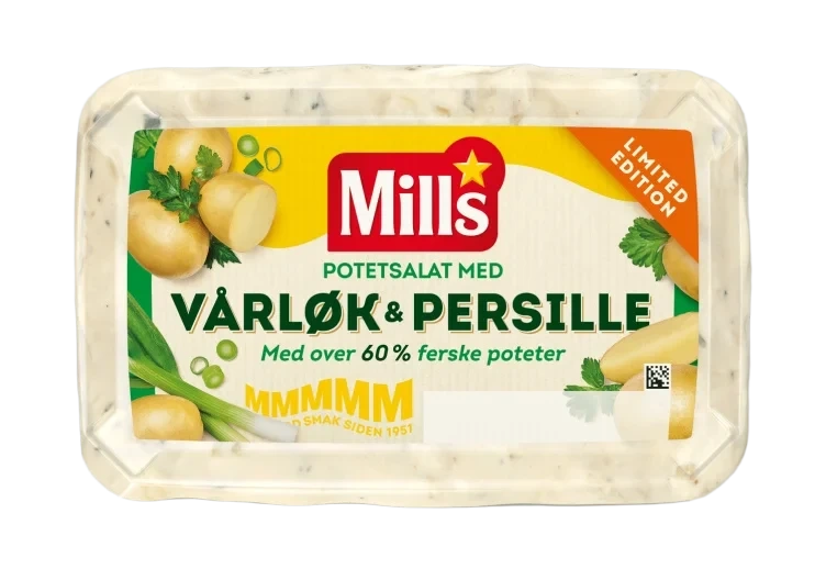 Potetsalat Vårløk & Persille 650g Mills