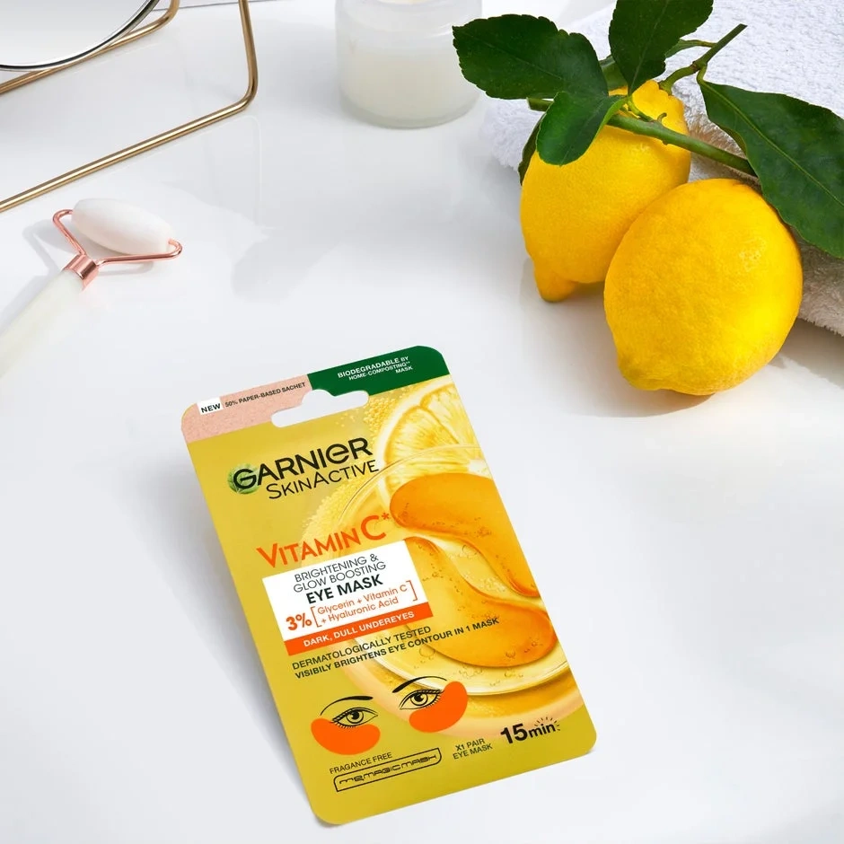 Garnier Skinactive Vitamin C Brightening & Glow Boosting Eye Sheet Mask 5g