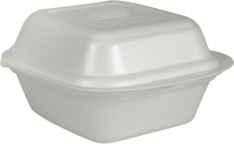 Hamburgerboks 1500ml 15x14,5x7,8cm hvit xps 1r hengs  125stk