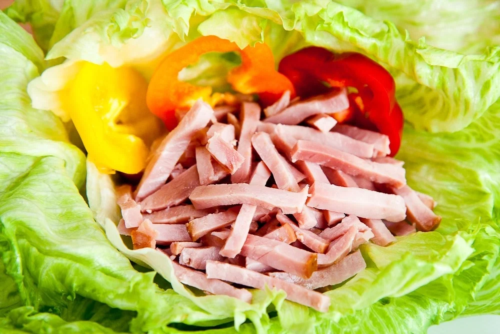 Fläskkött rökt strimlat