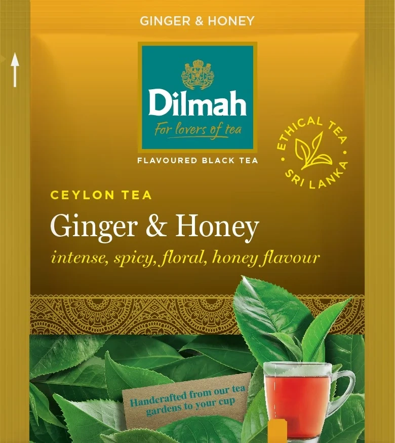 Ginger & Honey, Etisk Produsert Te, 100 Stk, Dilmah