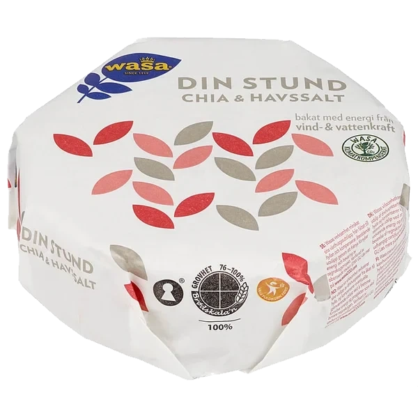 Wasa Knekkebrød Din Stund Chia&Havsalt 260g
