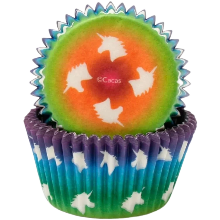 Muffinsform Enhjørning 50stk Cacas
