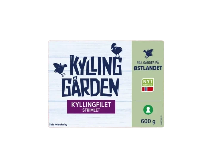 Kyllingfilet Strimlet 600g Kyllinggården