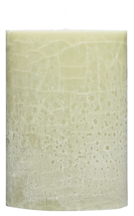 Kubbelys Grønn 100% Stearin 10cm Unik