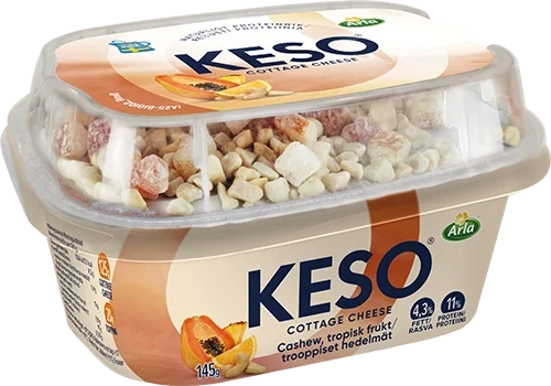 Cottage cheese cashew tropisk frukt 145 g