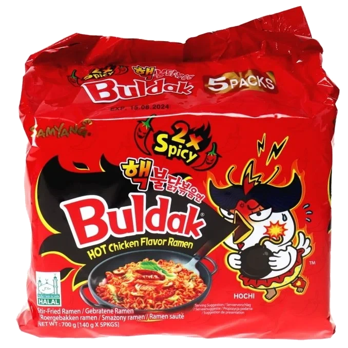 Buldak Nudlar Spicy Chicken 5-pack