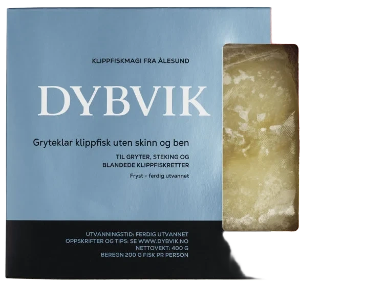 KLIPPFISK GRYTEKLAR UTEN SKINN OG BEN