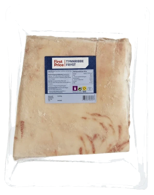 Svin Tynnribbe Ca3,6kg First Price
