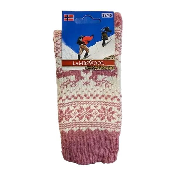 Julestrømper - Rosa Dame 38/40