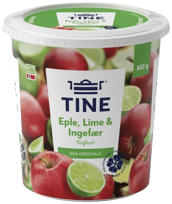 Tine Yoghurt Lime/Eple/Ingefær 850g