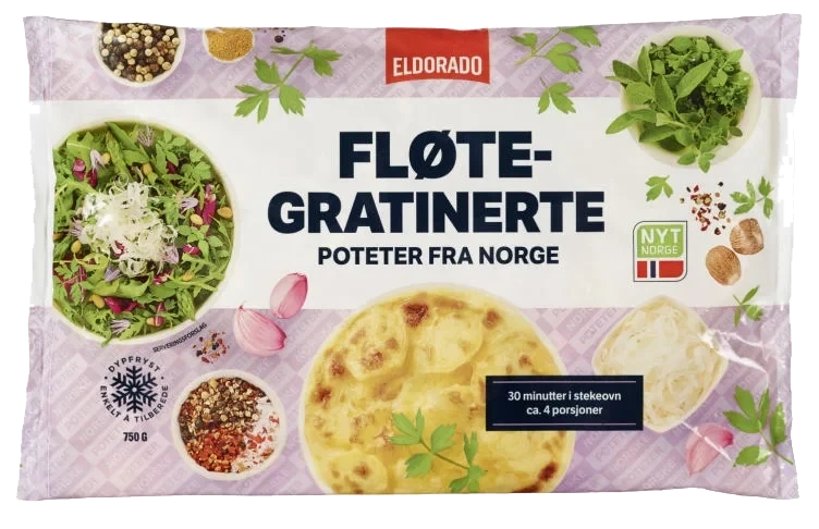 Poteter Fløtegrat. 750g Eldorado