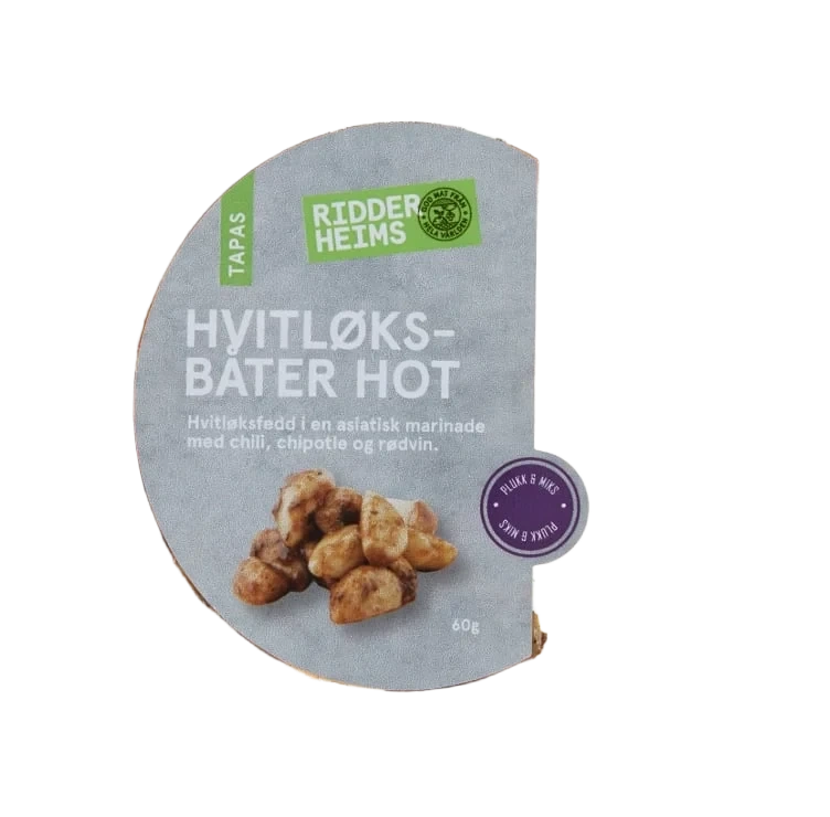 Hvitløksbåter Hot Chili&Chipotle 60g Ridderheim