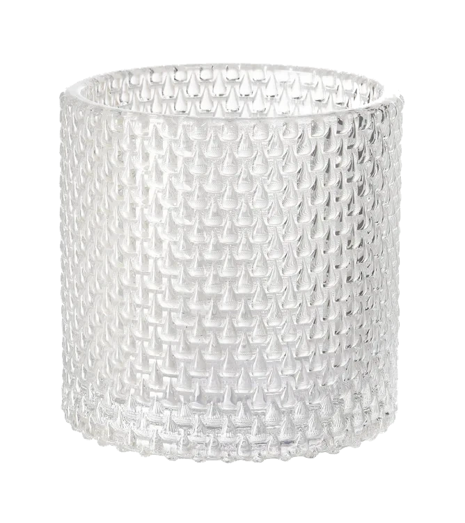 Lysholder calm clear 80x80mm glass  1stk