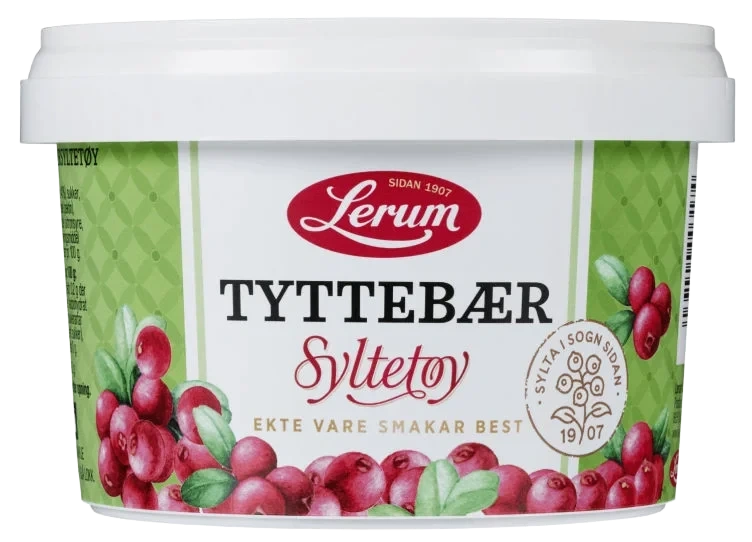 Tyttebærsyltetøy 600g Lerum