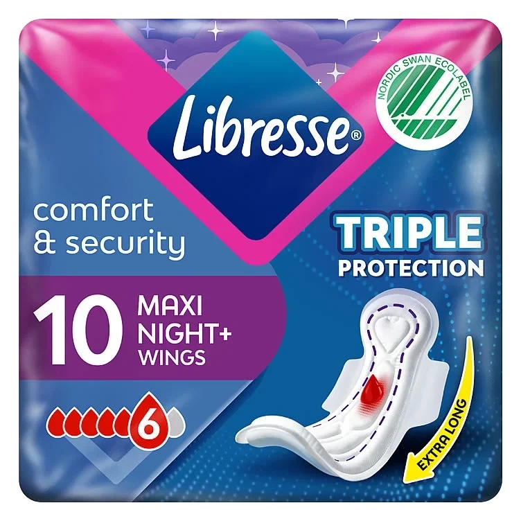 Libresse Goodnight Maxi Wing Bind 10stk